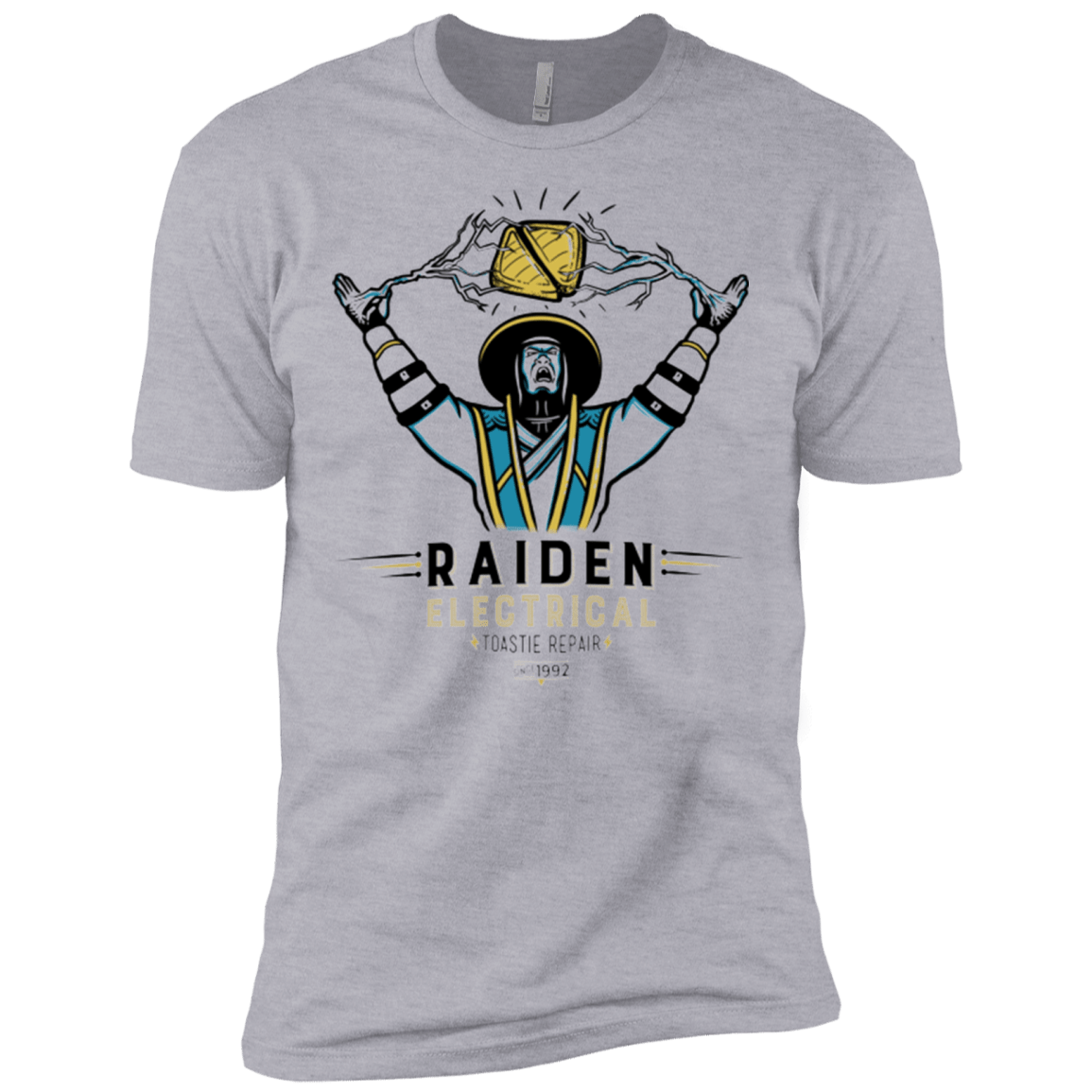 T-Shirts Heather Grey / X-Small Raiden Electrical Toastie Repair Men's Premium T-Shirt