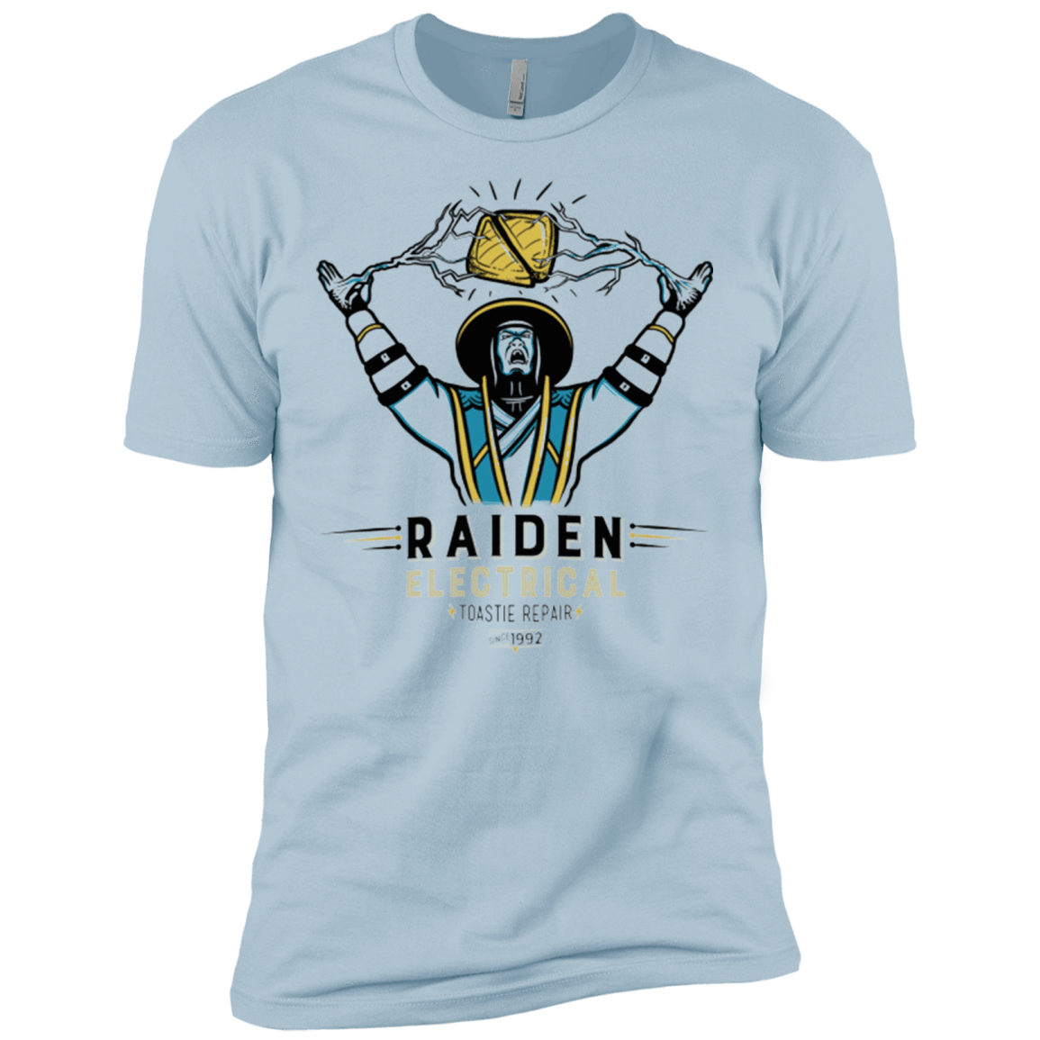 T-Shirts Light Blue / X-Small Raiden Electrical Toastie Repair Men's Premium T-Shirt