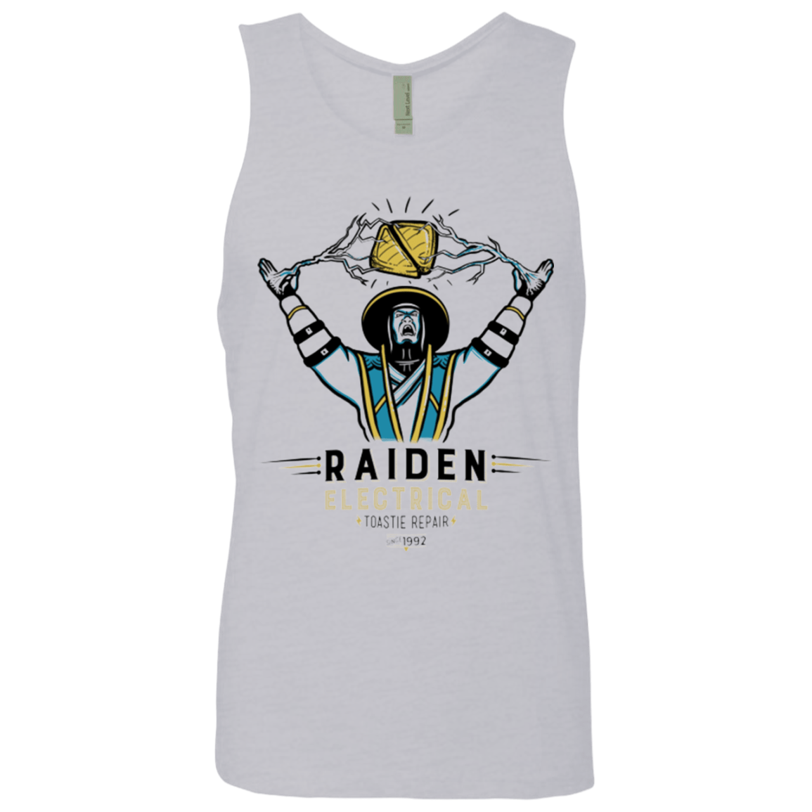 T-Shirts Heather Grey / Small Raiden Electrical Toastie Repair Men's Premium Tank Top