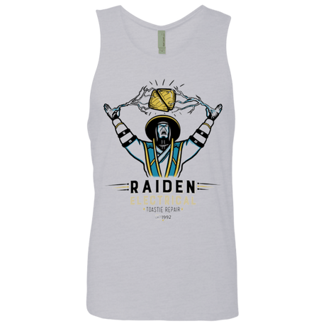 T-Shirts Heather Grey / Small Raiden Electrical Toastie Repair Men's Premium Tank Top