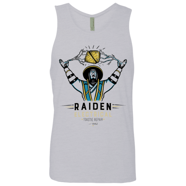 T-Shirts Heather Grey / Small Raiden Electrical Toastie Repair Men's Premium Tank Top