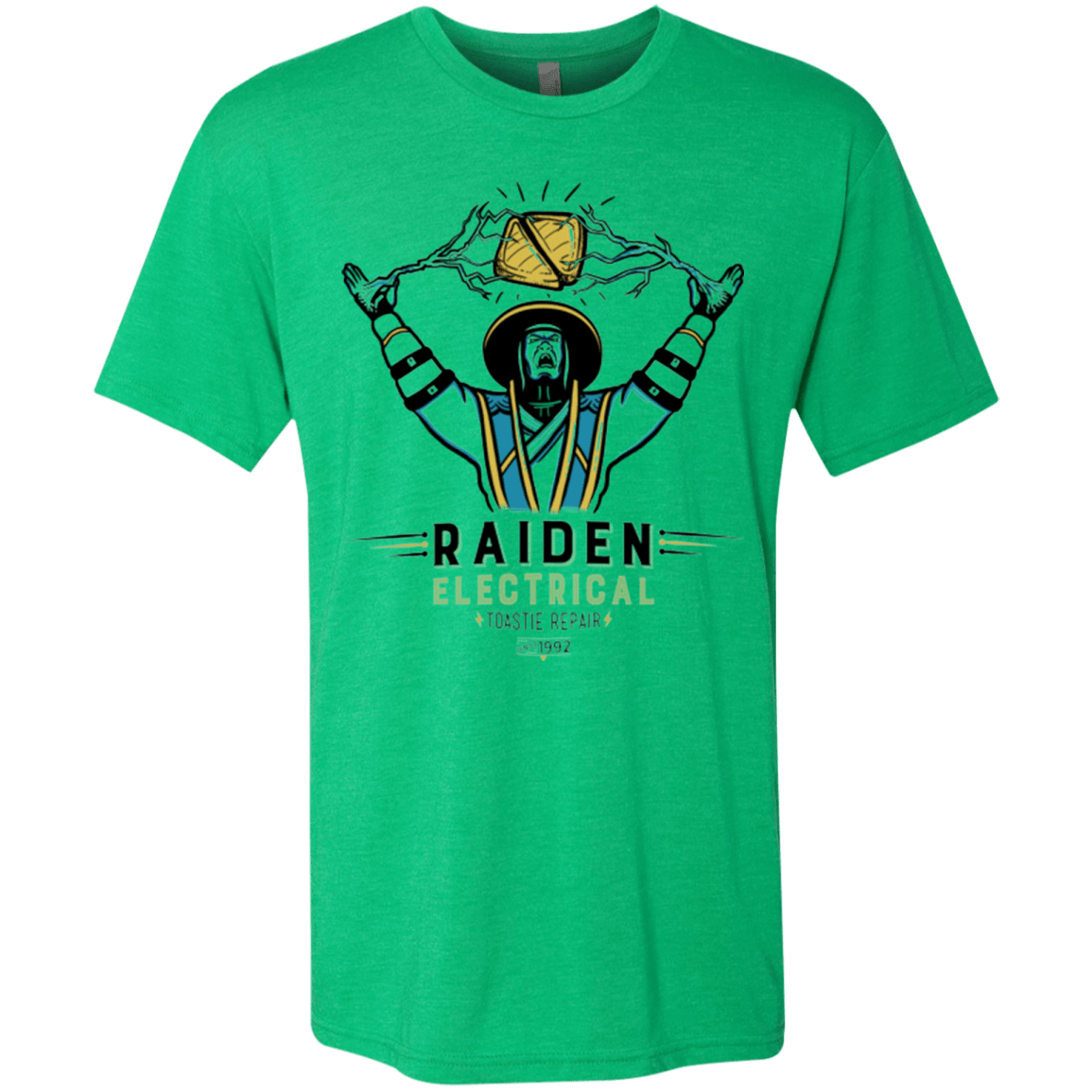 T-Shirts Envy / Small Raiden Electrical Toastie Repair Men's Triblend T-Shirt