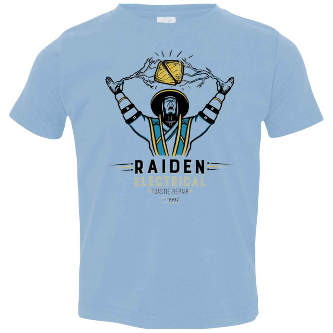 T-Shirts Light Blue / 2T Raiden Electrical Toastie Repair Toddler Premium T-Shirt