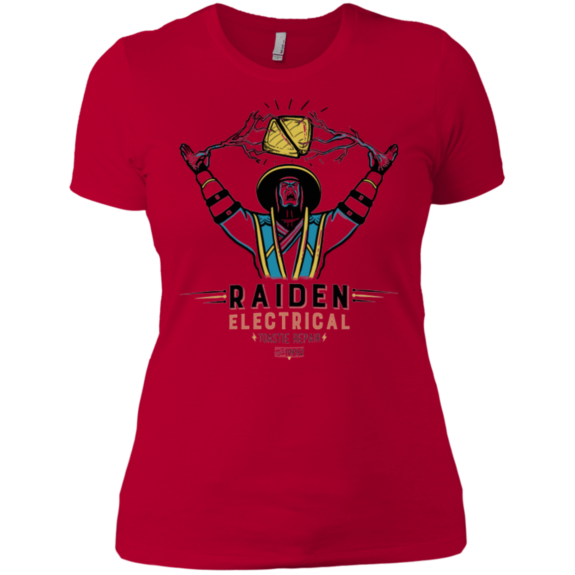 T-Shirts Red / X-Small Raiden Electrical Toastie Repair Women's Premium T-Shirt