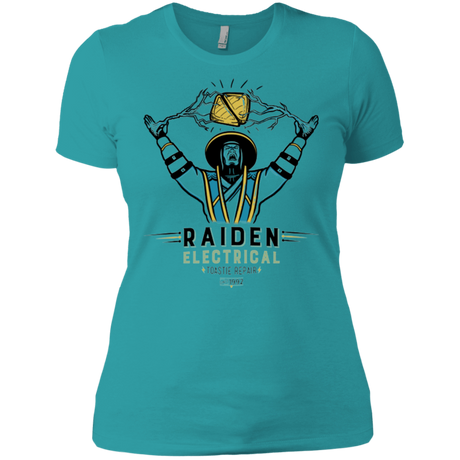 T-Shirts Tahiti Blue / X-Small Raiden Electrical Toastie Repair Women's Premium T-Shirt