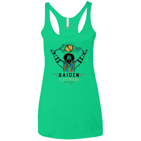 T-Shirts Envy / X-Small Raiden Electrical Toastie Repair Women's Triblend Racerback Tank