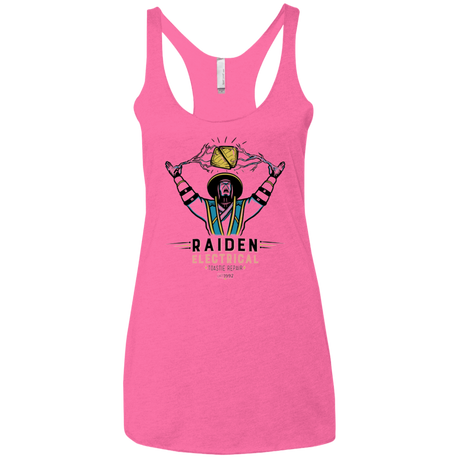 T-Shirts Vintage Pink / X-Small Raiden Electrical Toastie Repair Women's Triblend Racerback Tank