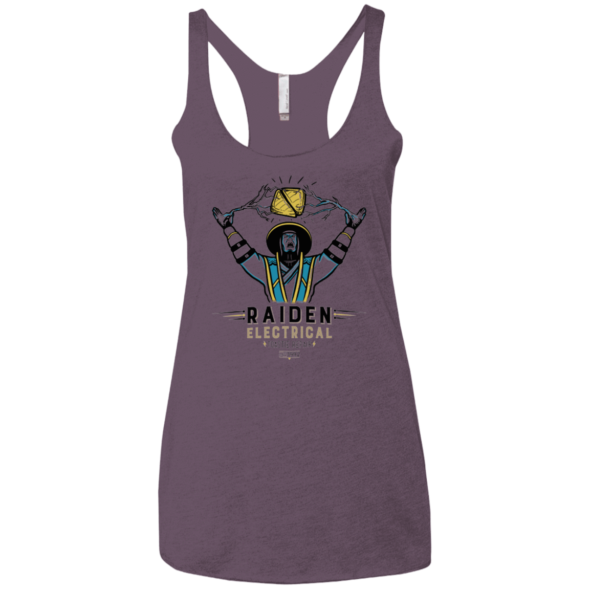 T-Shirts Vintage Purple / X-Small Raiden Electrical Toastie Repair Women's Triblend Racerback Tank