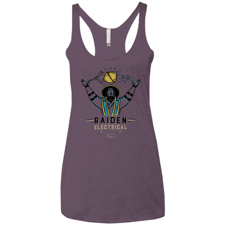 T-Shirts Vintage Purple / X-Small Raiden Electrical Toastie Repair Women's Triblend Racerback Tank