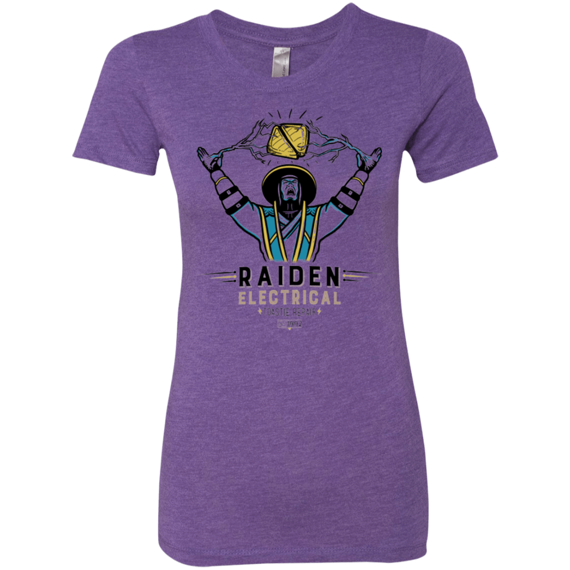 T-Shirts Purple Rush / Small Raiden Electrical Toastie Repair Women's Triblend T-Shirt