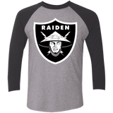 T-Shirts Premium Heather/ Vintage Black / X-Small Raiders of the Realm Men's Triblend 3/4 Sleeve