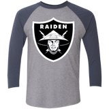 T-Shirts Premium Heather/ Vintage Navy / X-Small Raiders of the Realm Men's Triblend 3/4 Sleeve