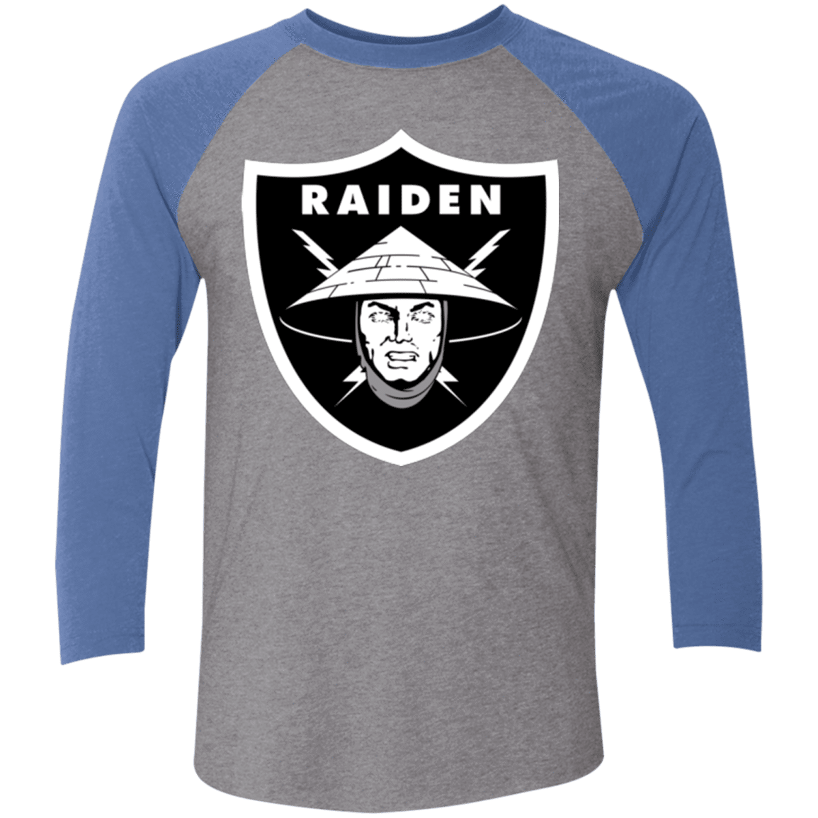 T-Shirts Premium Heather/ Vintage Royal / X-Small Raiders of the Realm Men's Triblend 3/4 Sleeve