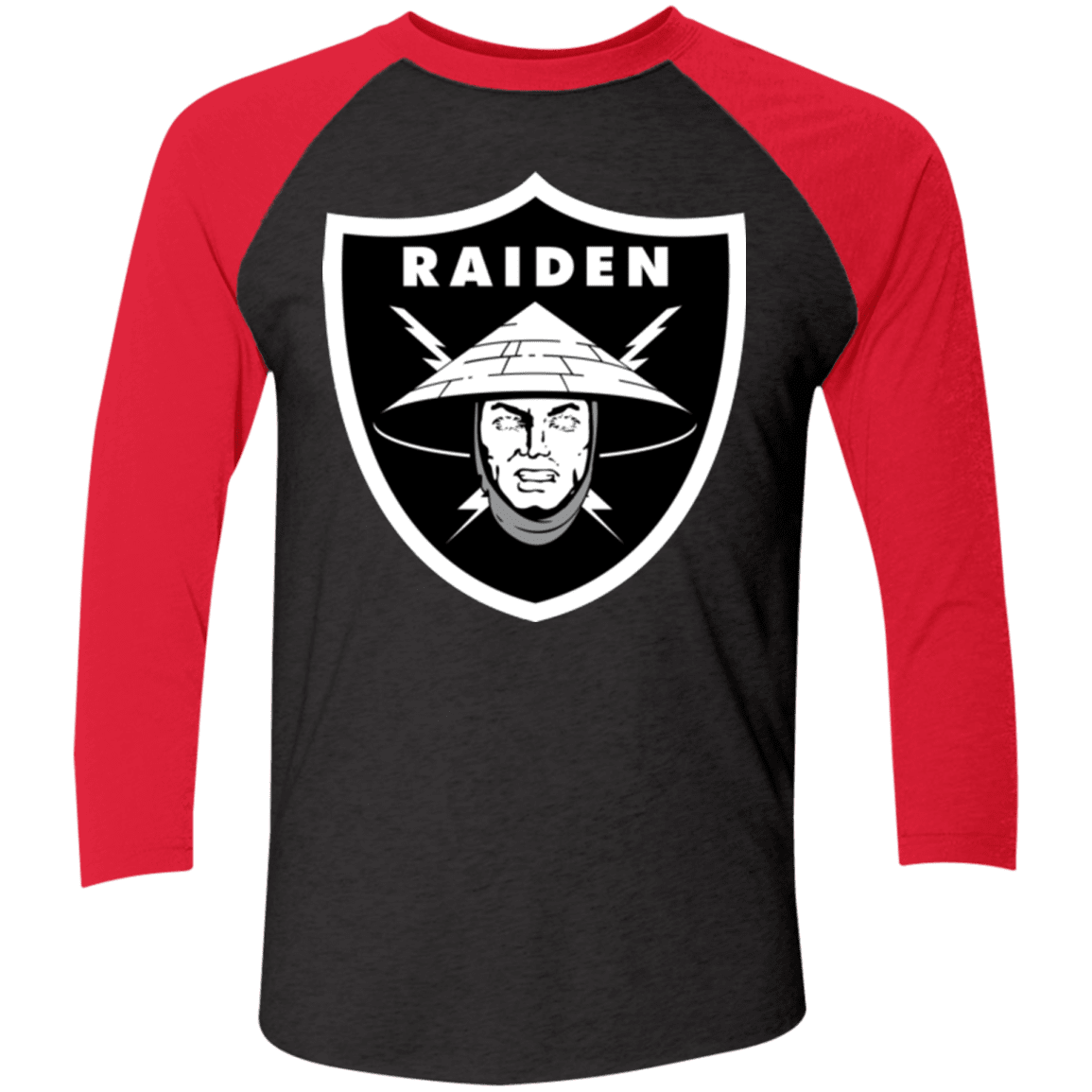 T-Shirts Vintage Black/Vintage Red / X-Small Raiders of the Realm Men's Triblend 3/4 Sleeve