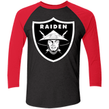 T-Shirts Vintage Black/Vintage Red / X-Small Raiders of the Realm Men's Triblend 3/4 Sleeve