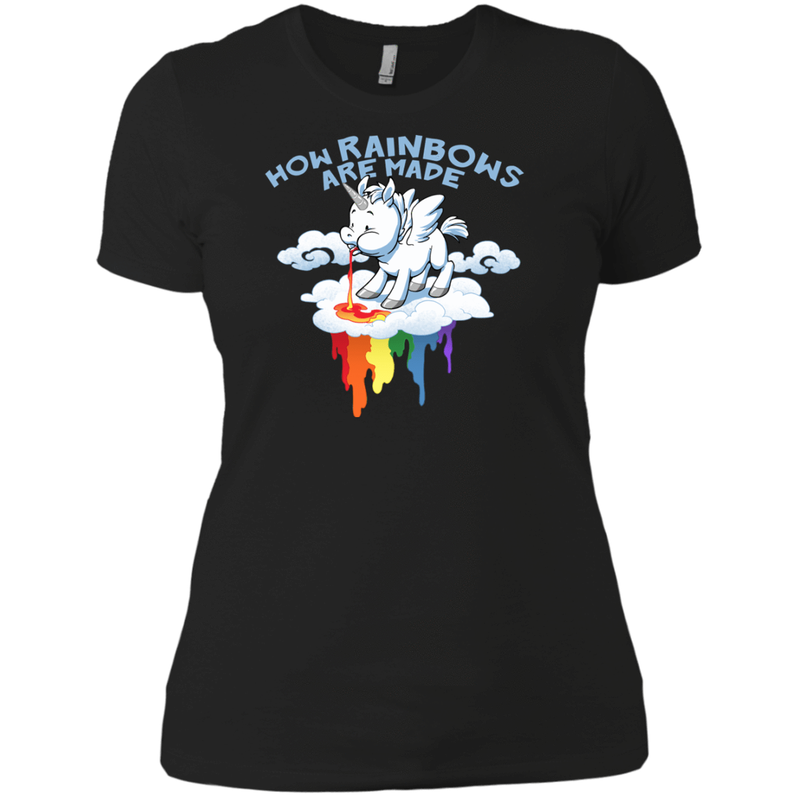 T-Shirts Black / X-Small Rainblows Women's Premium T-Shirt