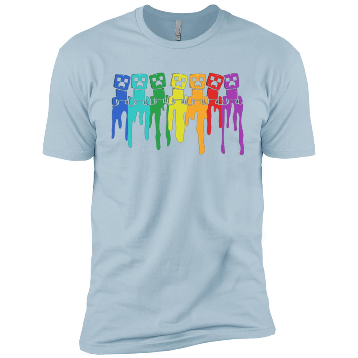 T-Shirts Light Blue / YXS Rainbow Creeps Boys Premium T-Shirt