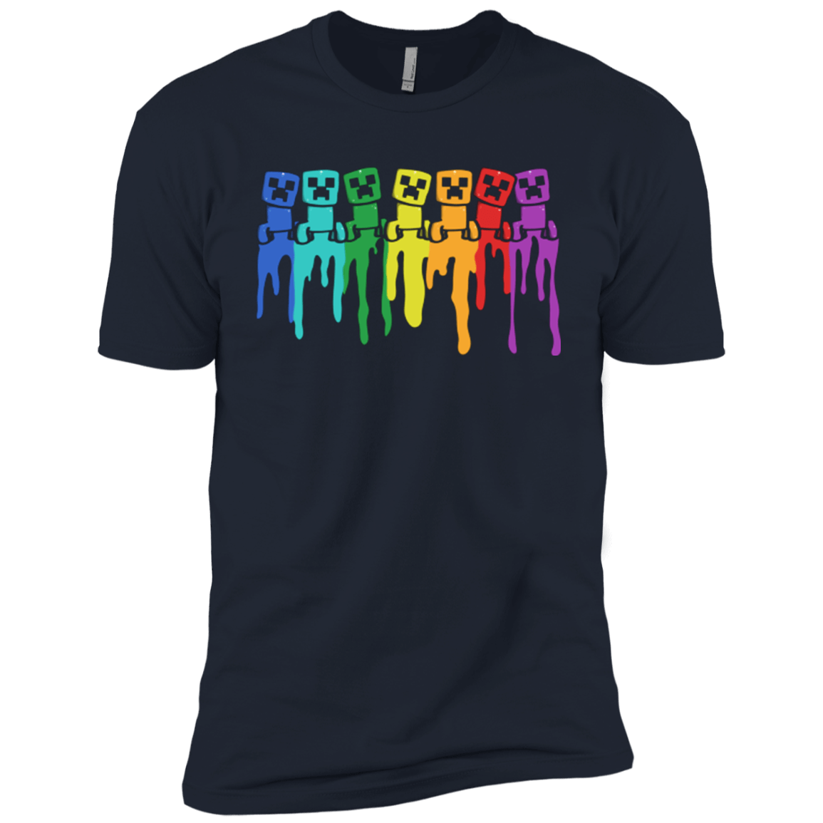 T-Shirts Midnight Navy / YXS Rainbow Creeps Boys Premium T-Shirt