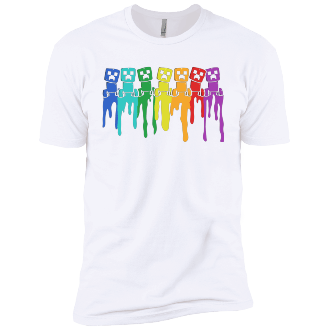 T-Shirts White / YXS Rainbow Creeps Boys Premium T-Shirt
