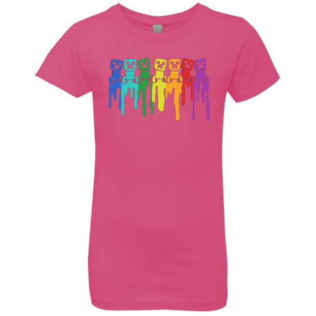 T-Shirts Hot Pink / YXS Rainbow Creeps Girls Premium T-Shirt