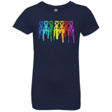 T-Shirts Midnight Navy / YXS Rainbow Creeps Girls Premium T-Shirt