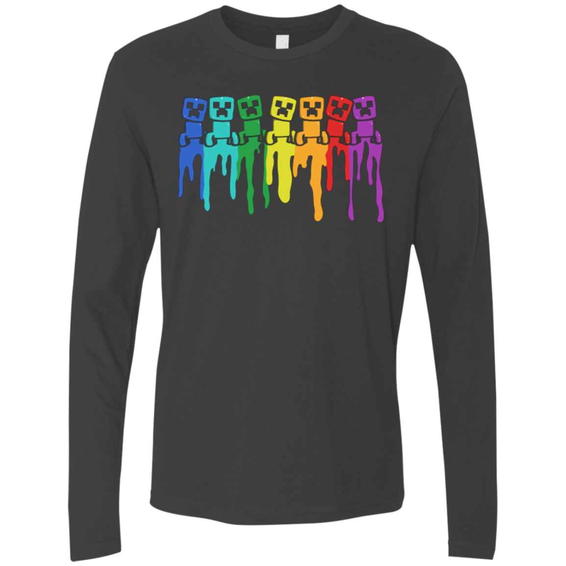 T-Shirts Heavy Metal / Small Rainbow Creeps Men's Premium Long Sleeve