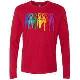 T-Shirts Red / Small Rainbow Creeps Men's Premium Long Sleeve