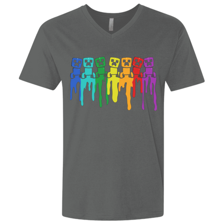 T-Shirts Heavy Metal / X-Small Rainbow Creeps Men's Premium V-Neck