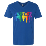 T-Shirts Royal / X-Small Rainbow Creeps Men's Premium V-Neck