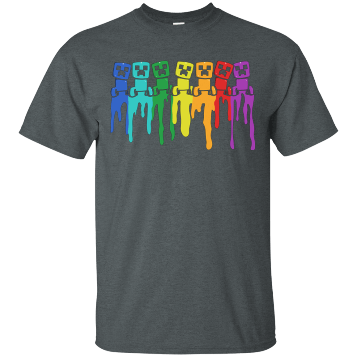 T-Shirts Dark Heather / Small Rainbow Creeps T-Shirt
