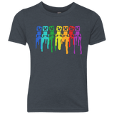 T-Shirts Vintage Navy / YXS Rainbow Creeps Youth Triblend T-Shirt