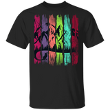 T-Shirts Black / S Rainbow Fox Tail T-Shirt