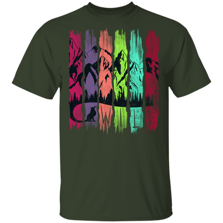 T-Shirts Forest / S Rainbow Fox Tail T-Shirt
