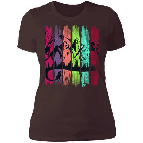 T-Shirts Dark Chocolate / S Rainbow Fox Tail Women's Premium T-Shirt