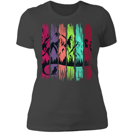 T-Shirts Heavy Metal / S Rainbow Fox Tail Women's Premium T-Shirt