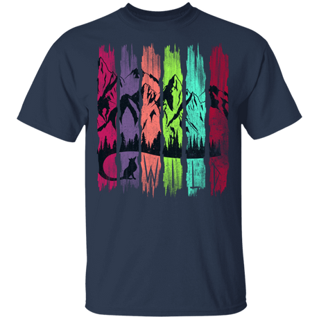 T-Shirts Navy / YXS Rainbow Fox Tail Youth T-Shirt