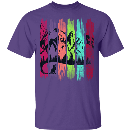 T-Shirts Purple / YXS Rainbow Fox Tail Youth T-Shirt