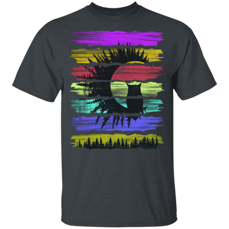T-Shirts Dark Heather / YXS Rainbow Owl Youth T-Shirt