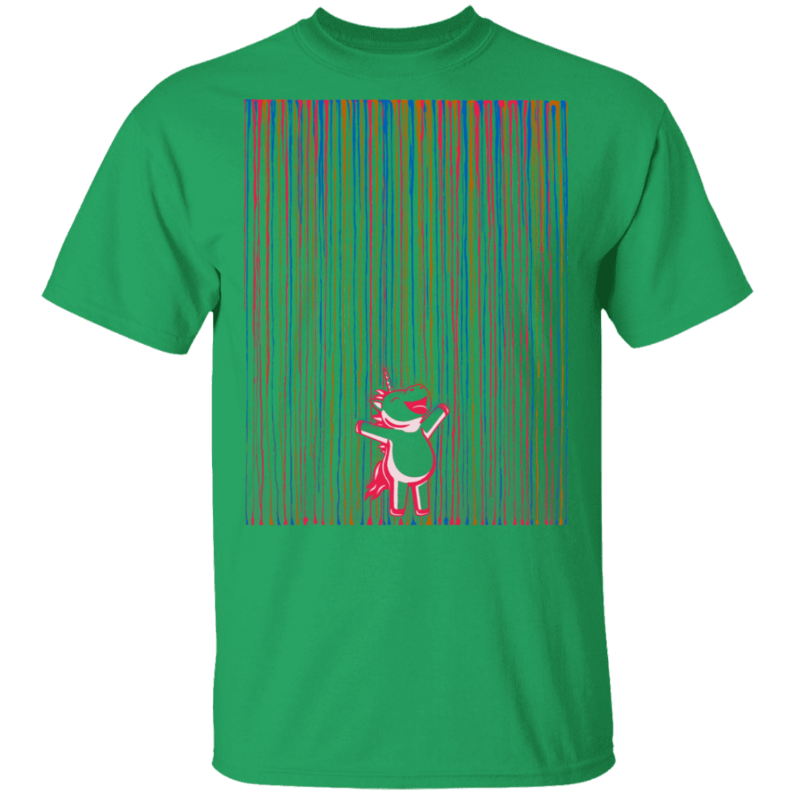 T-Shirts Irish Green / S Rainbow Rain T-Shirt