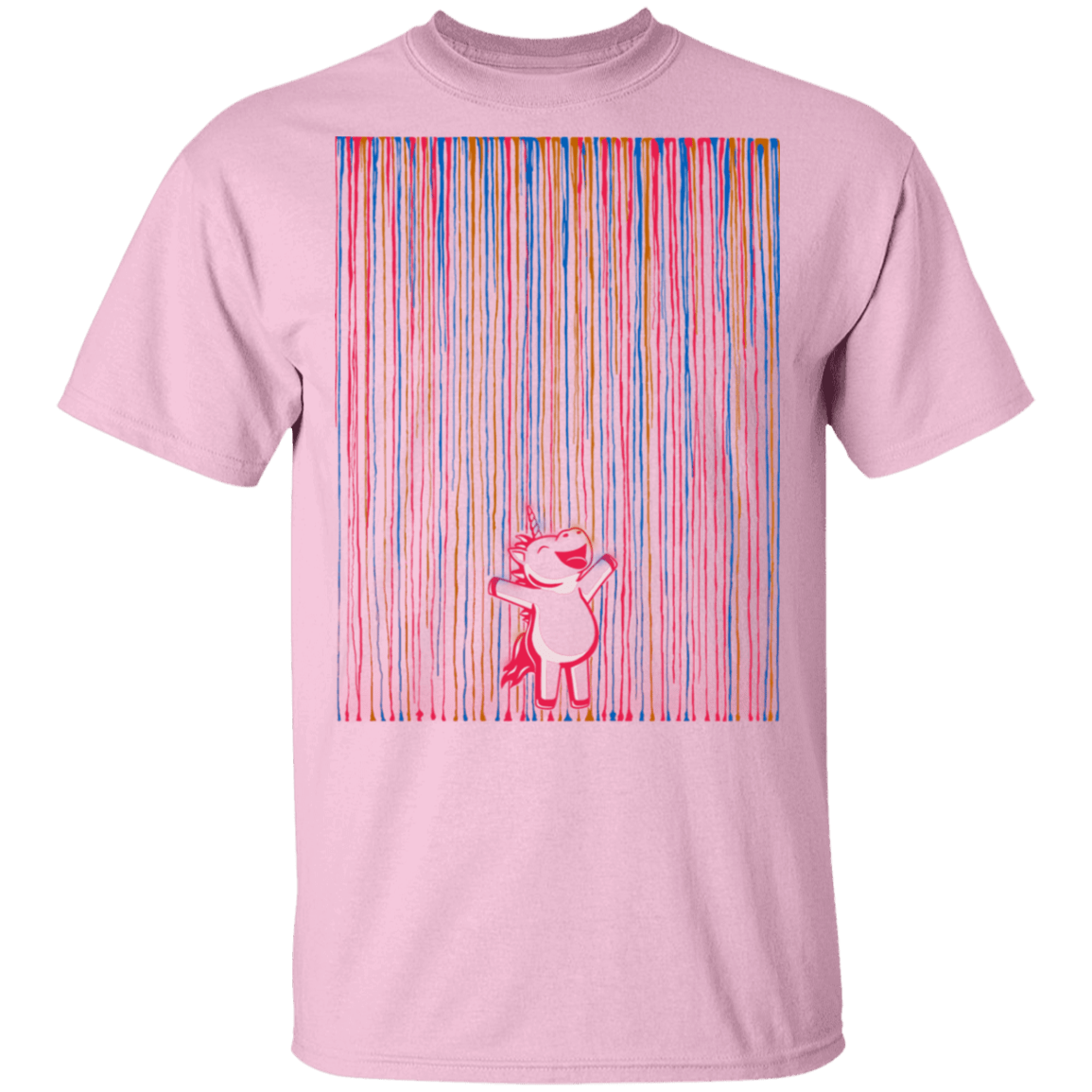 T-Shirts Light Pink / S Rainbow Rain T-Shirt