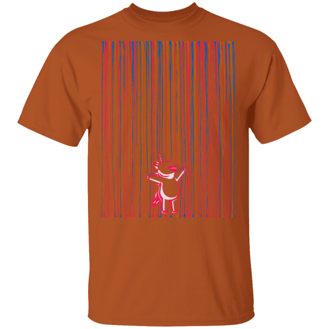 T-Shirts Texas Orange / S Rainbow Rain T-Shirt