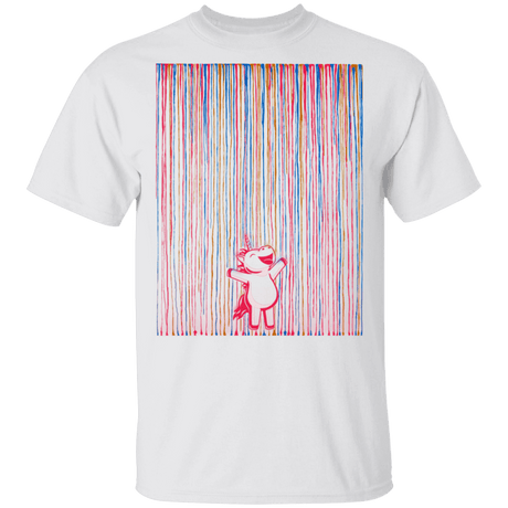 T-Shirts White / S Rainbow Rain T-Shirt