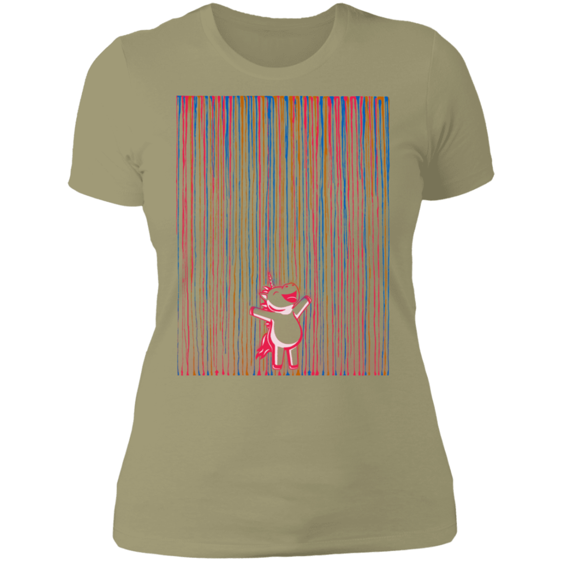 T-Shirts Light Olive / S Rainbow Rain Women's Premium T-Shirt