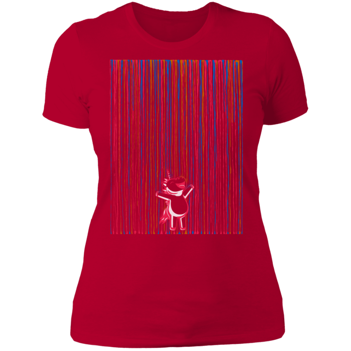 T-Shirts Red / S Rainbow Rain Women's Premium T-Shirt