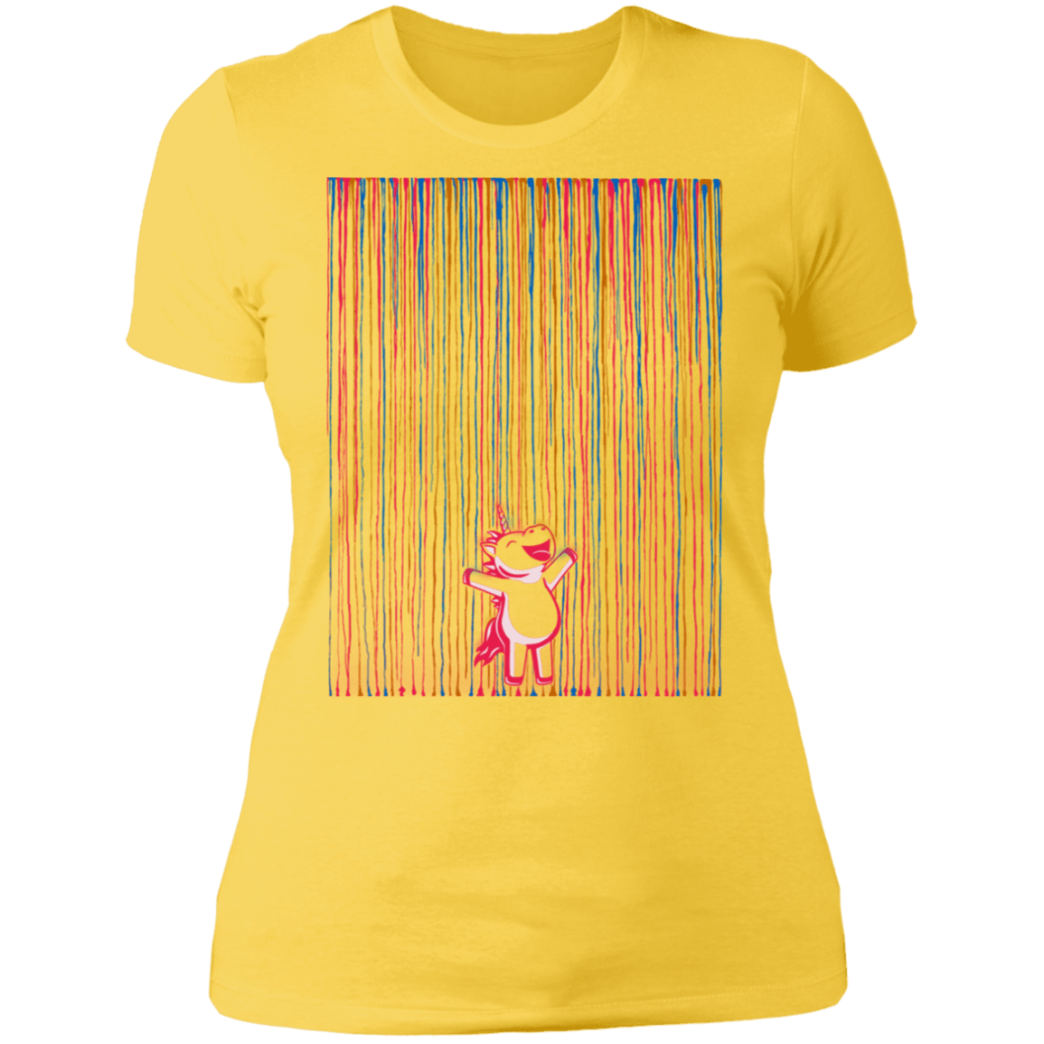 T-Shirts Vibrant Yellow / S Rainbow Rain Women's Premium T-Shirt