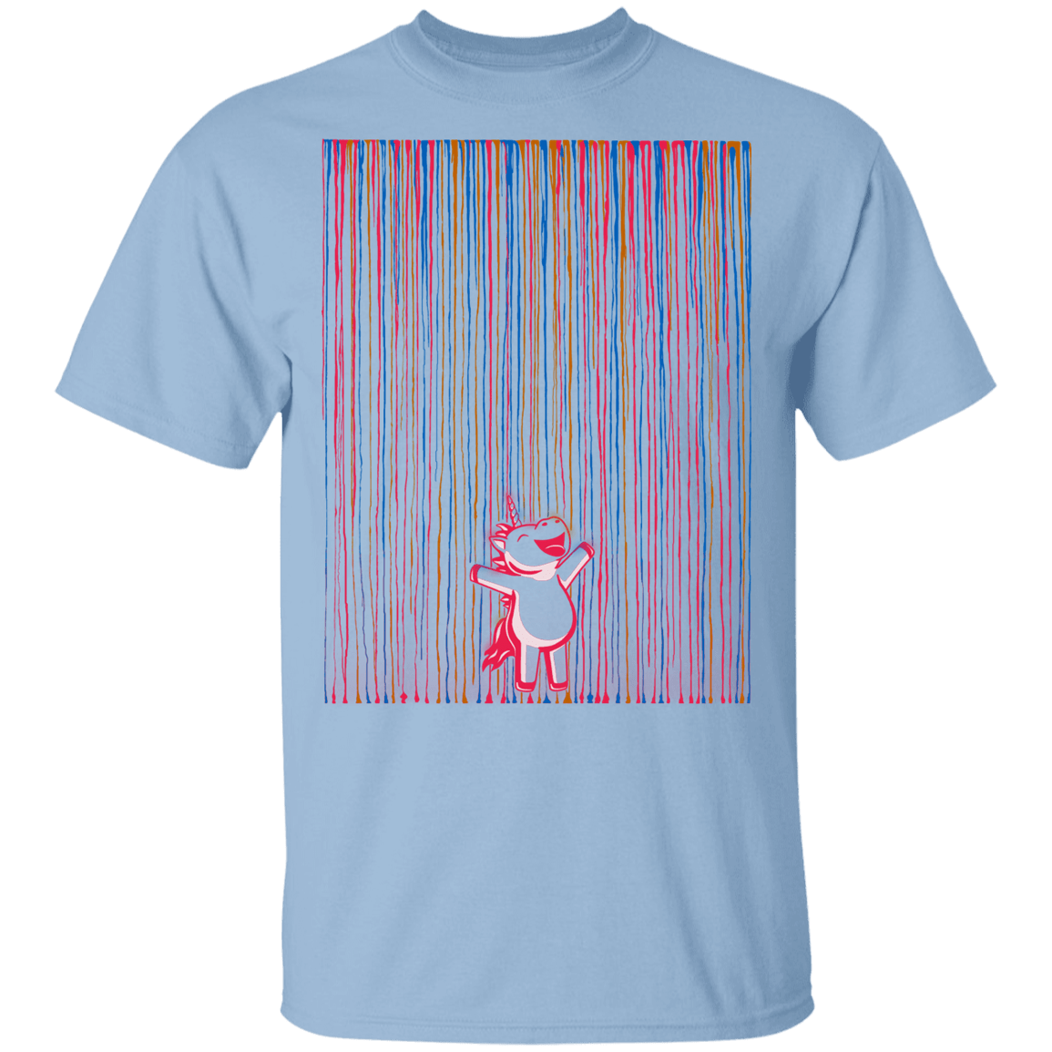 T-Shirts Light Blue / YXS Rainbow Rain Youth T-Shirt