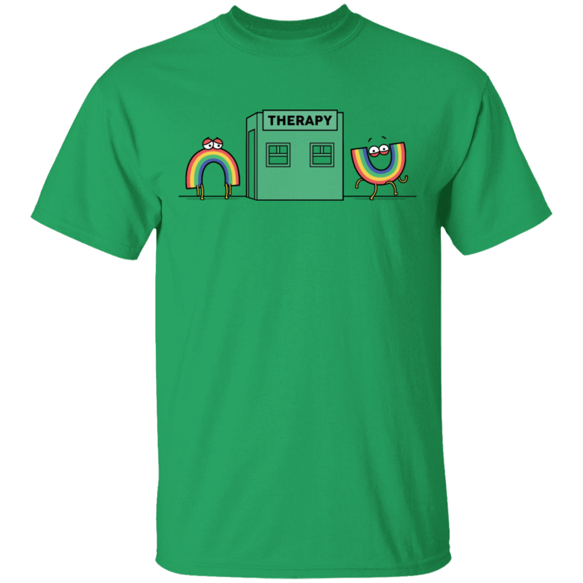 T-Shirts Irish Green / S Rainbow Therapy T-Shirt