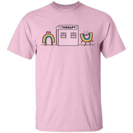 T-Shirts Light Pink / S Rainbow Therapy T-Shirt