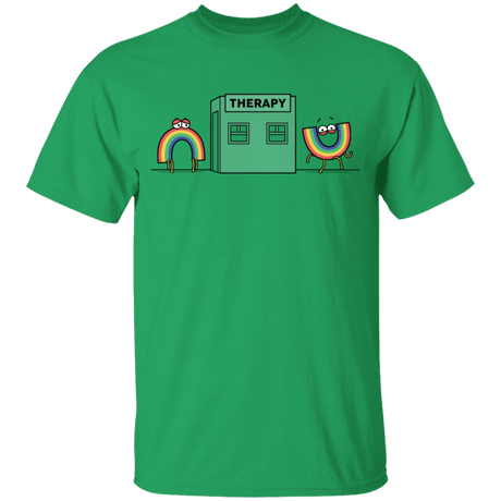 T-Shirts Irish Green / YXS Rainbow Therapy Youth T-Shirt