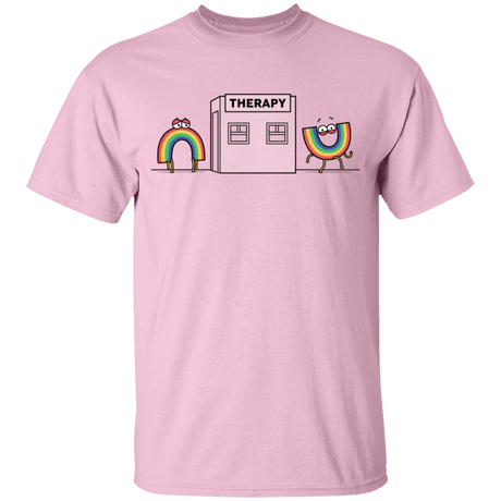 T-Shirts Light Pink / YXS Rainbow Therapy Youth T-Shirt